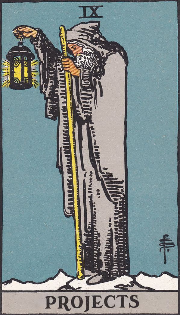 A tarot card called the hermit