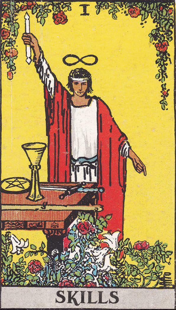 A tarot card called the magician